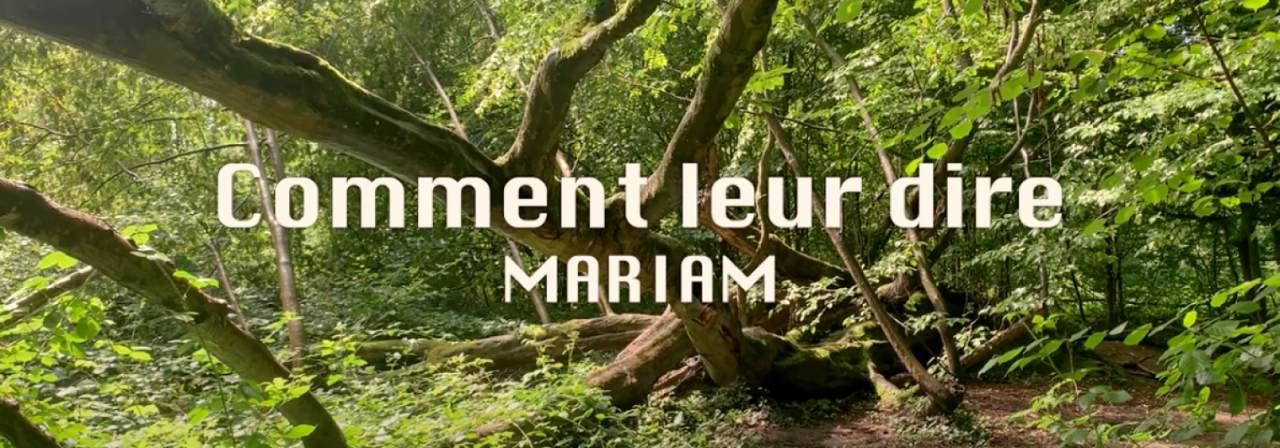 « Comment leur dire », Mariam Ndiaye arbre avec du texte dessus
